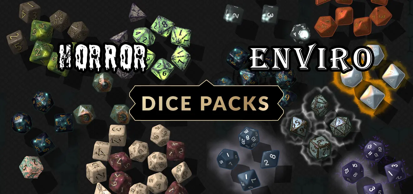 New Dice Packs Available - Horror and Enviro