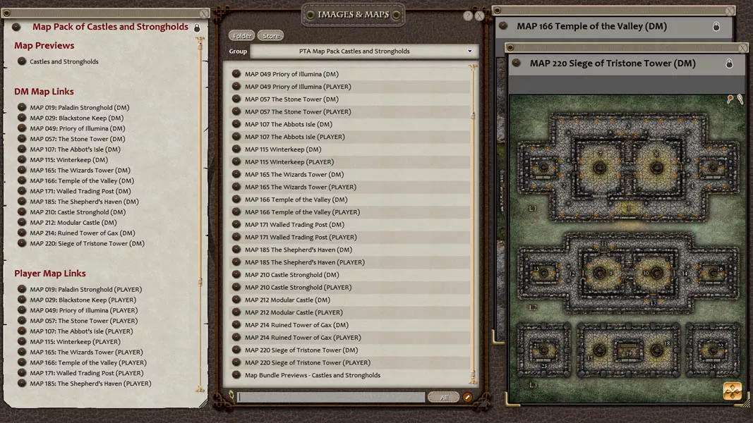 Paths to Adventure: Castles and Strongholds for Fantasy Grounds