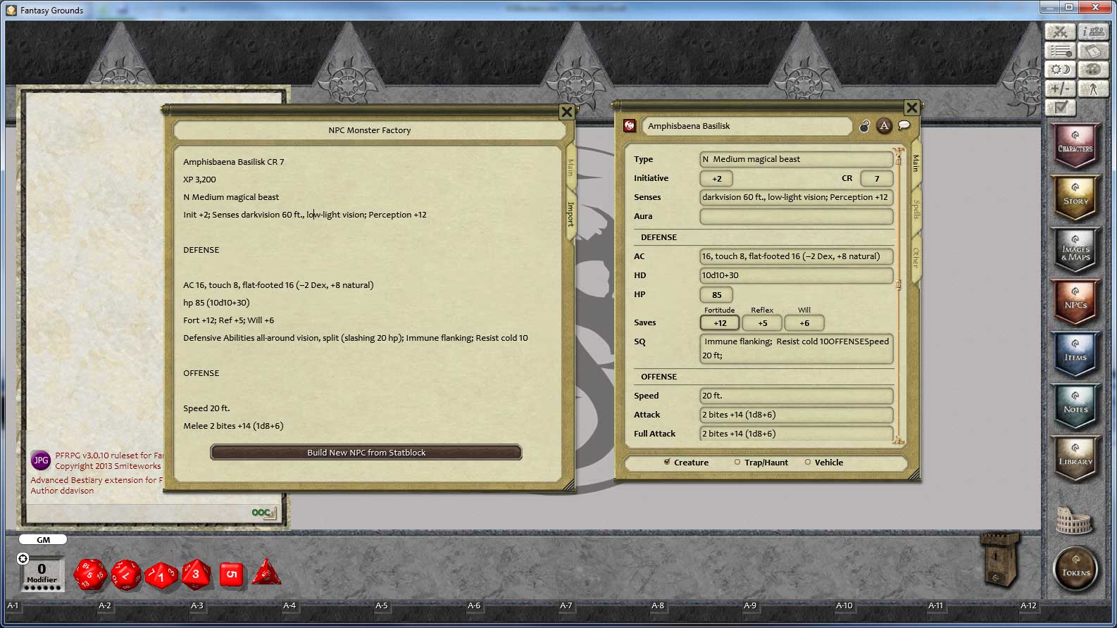 Fantasy grounds unity