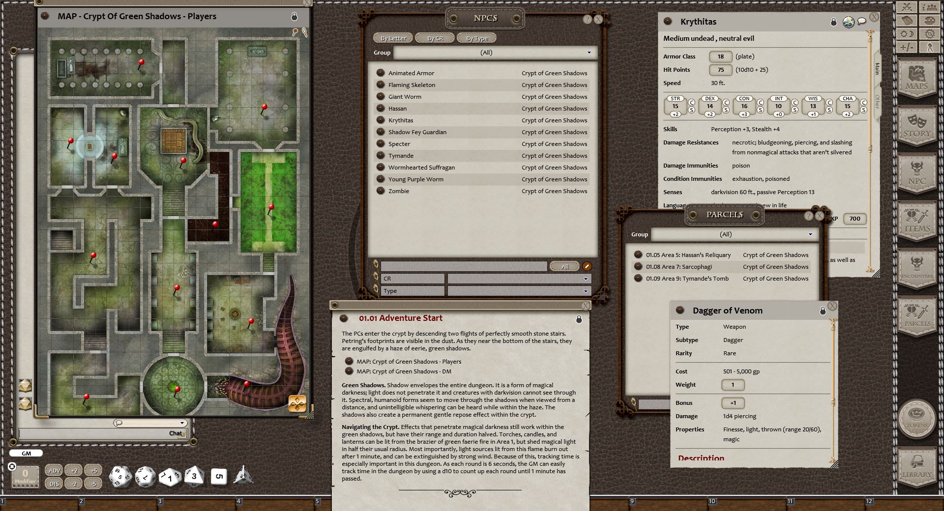 Eldritch Lairs for Fantasy Grounds