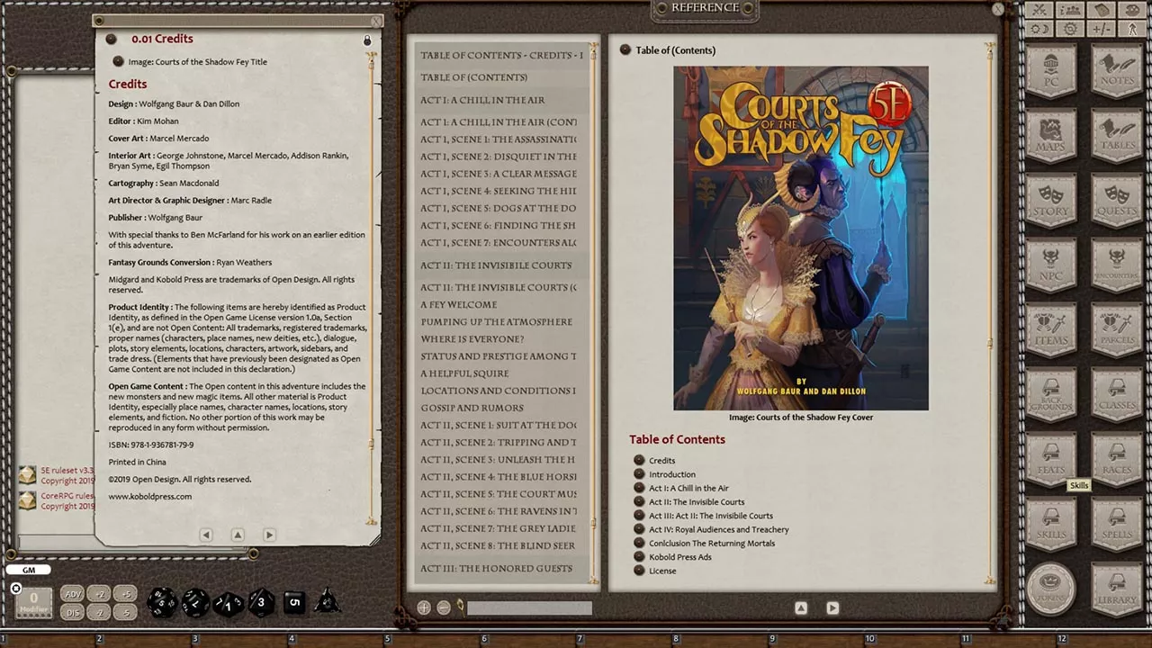 Kobold Press Courts of the Shadow Fey for 5E
