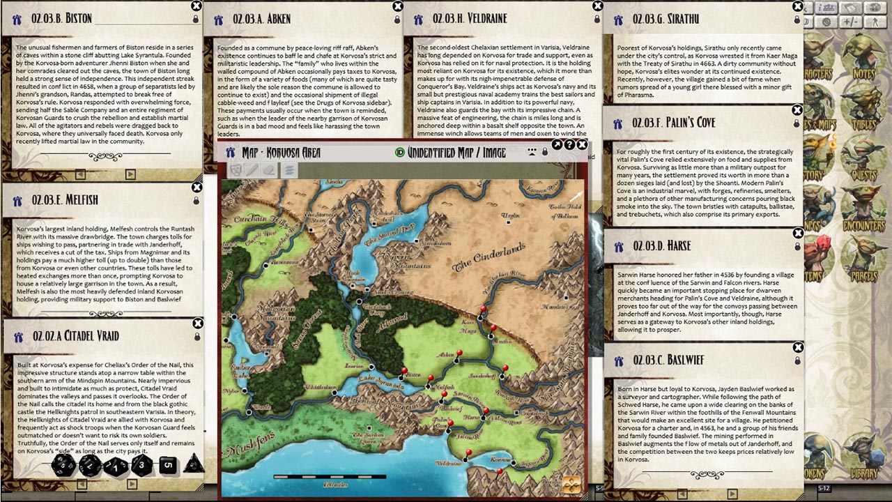 Pathfinder Chronicles: Guide to Korvosa for Fantasy Grounds