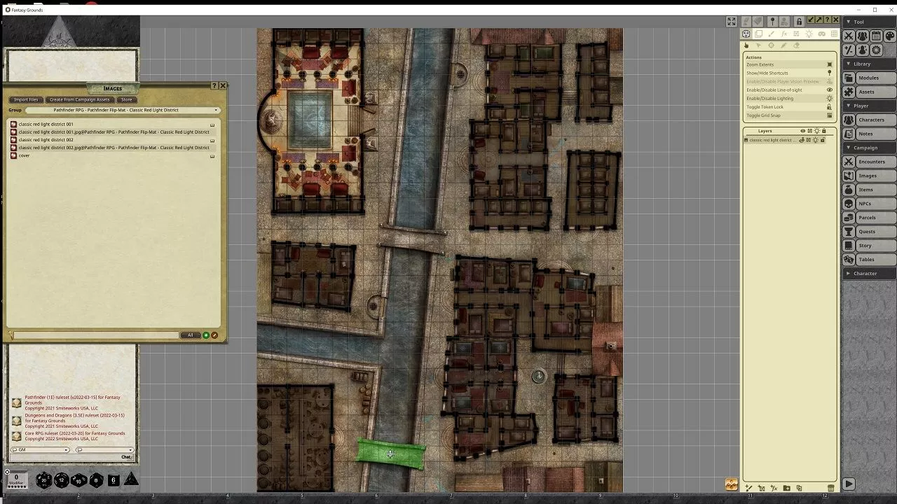 Pathfinder Flip-Mat - Bigger Village - Mappa Doppia Faccia Per Giochi Di Ruolo - Villaggio E Centro Commerciale - 69x99 Cm