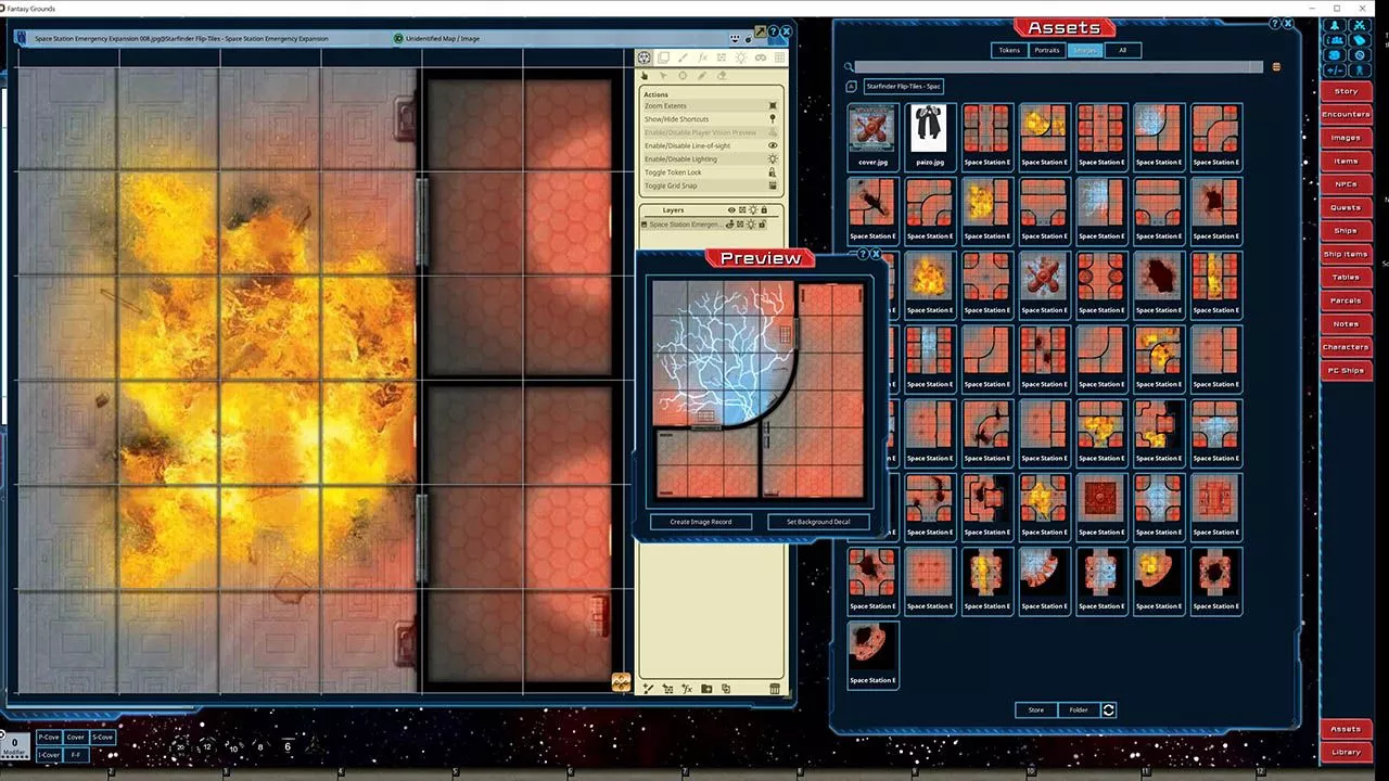 Starfinder Flip-tiles Space Station Emergency Expansion (GDR