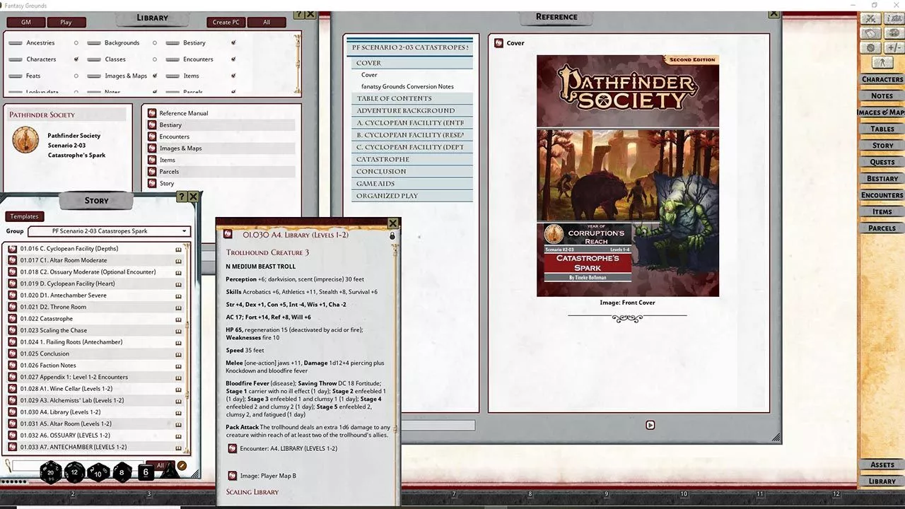 Pathfinder 2 RPG - Pathfinder Society Scenario #2-03: Catastrophe's ...