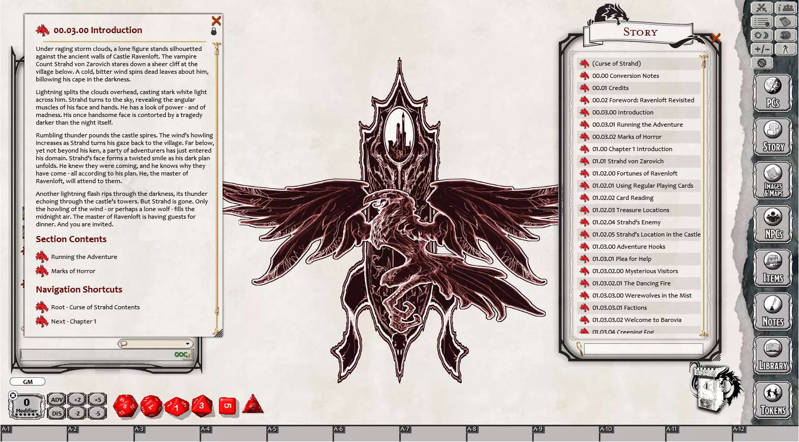 D&D Curse of Strahd for Fantasy Grounds