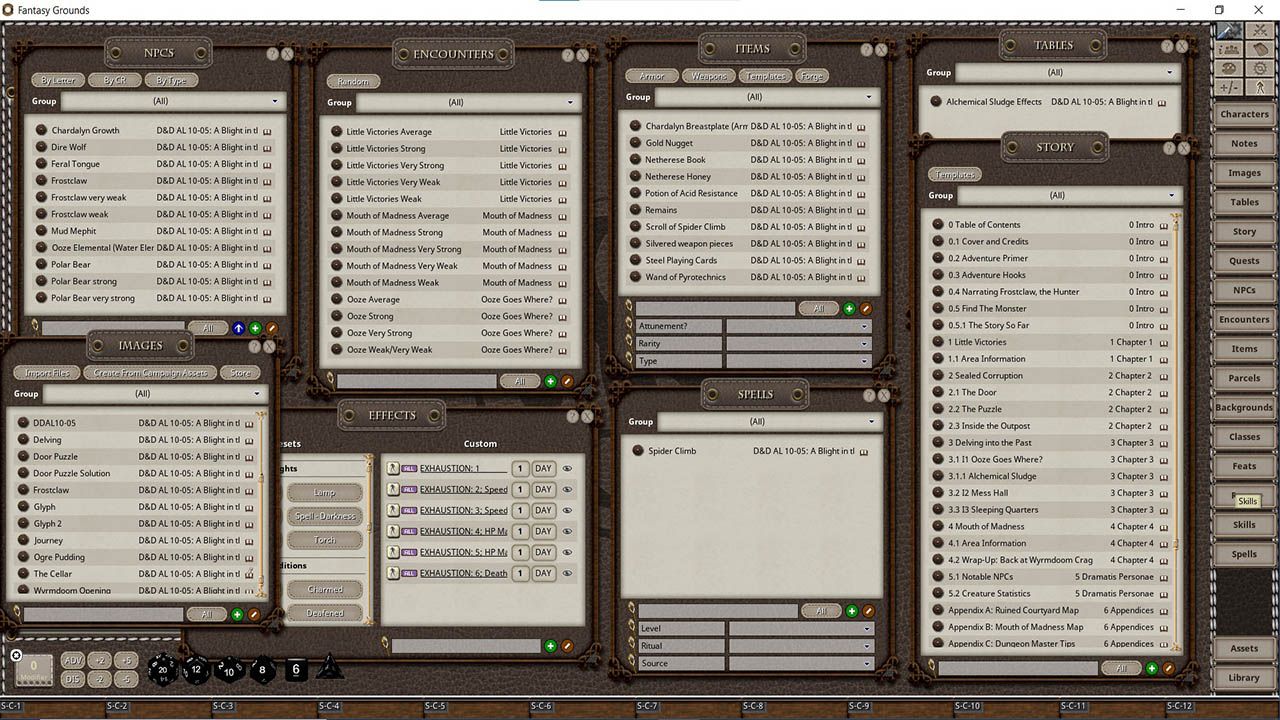 Fantasy grounds unity