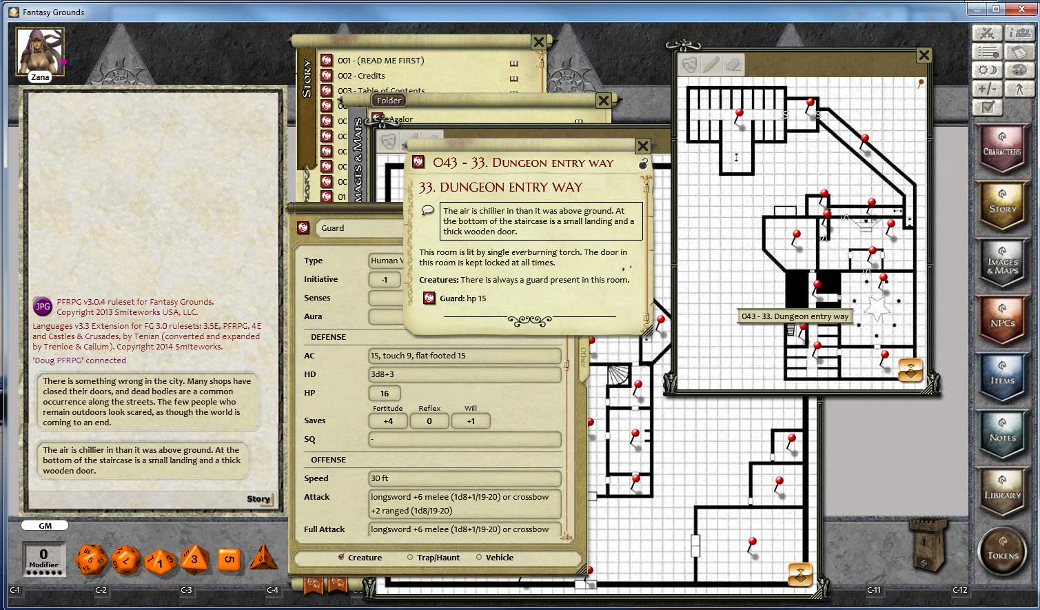 Fantasy grounds unity