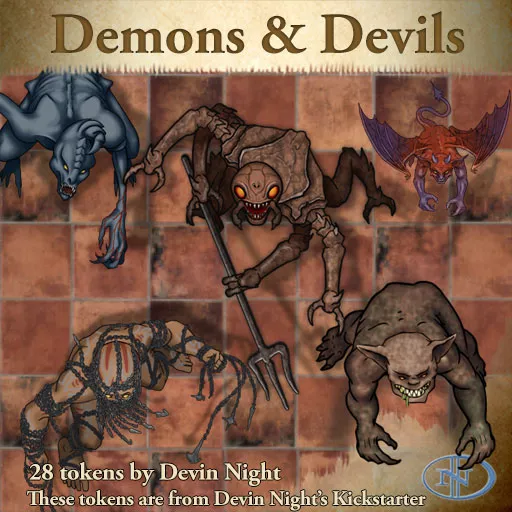 Devin Night Token Pack: Tome of Beasts 8: Sandman - Zmey +Appendix NPC's  for Fantasy Grounds