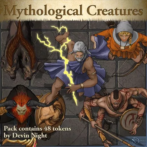 Devin Night Token Pack: Tome of Beasts 8: Sandman - Zmey +Appendix NPC's  for Fantasy Grounds