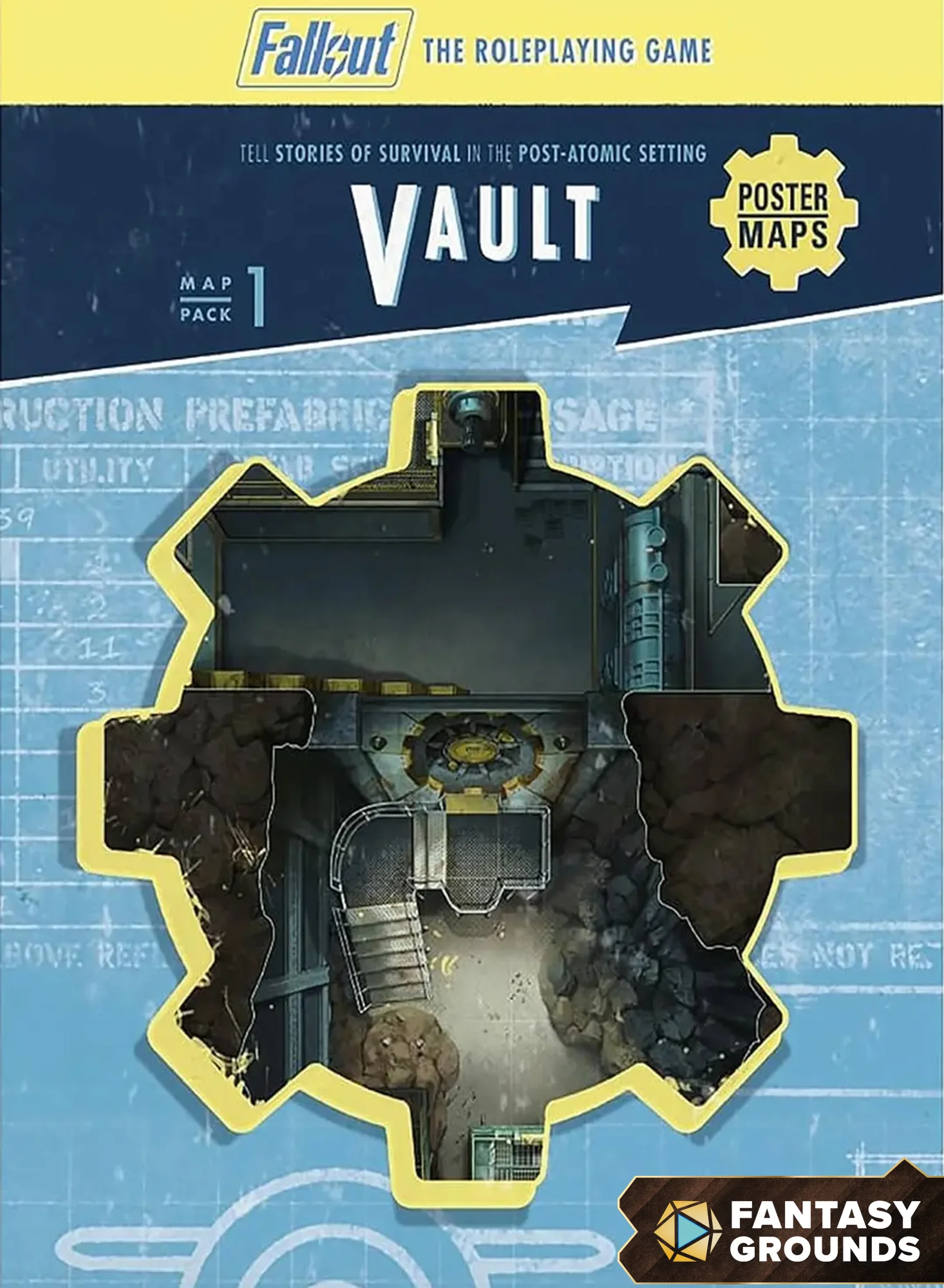 Modiphius entertainment fallout map pack 1 vault fg vtt the