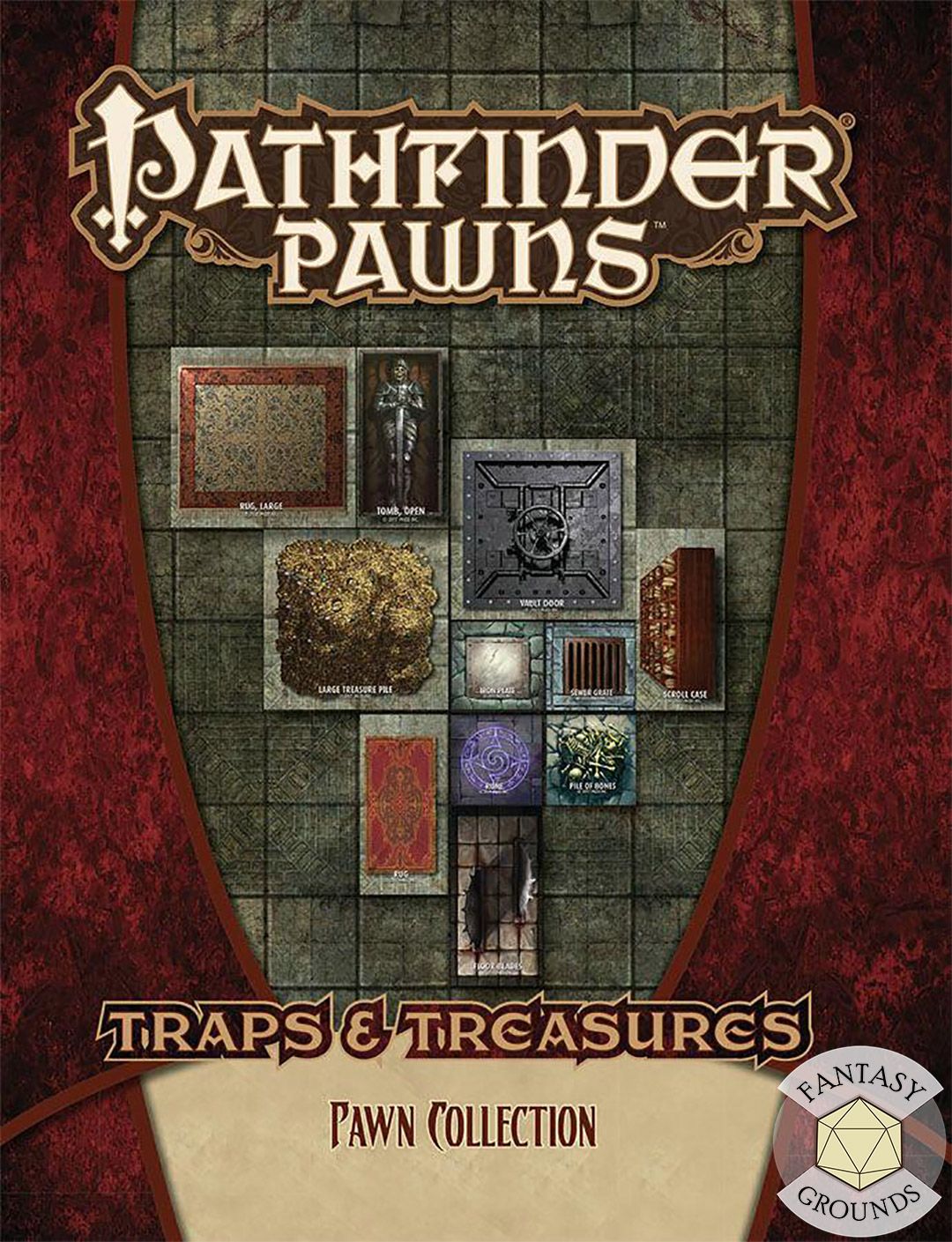 Pathfinder Battles Pawns / Tokens 1by2 Traps & Treasures Iron Plate